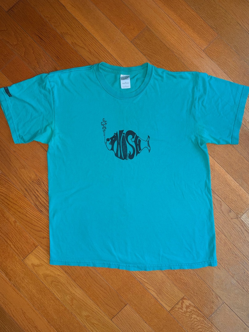 Vintage Phish Logo Graphic T Shirt Large Teal Band Jam Vintage Style Colorado 88